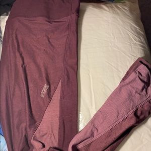 PINK maroon leggings